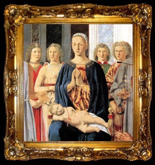 framed  Piero della Francesca Madonna and Child with Saints Montefeltro Altarpiece, ta009-2